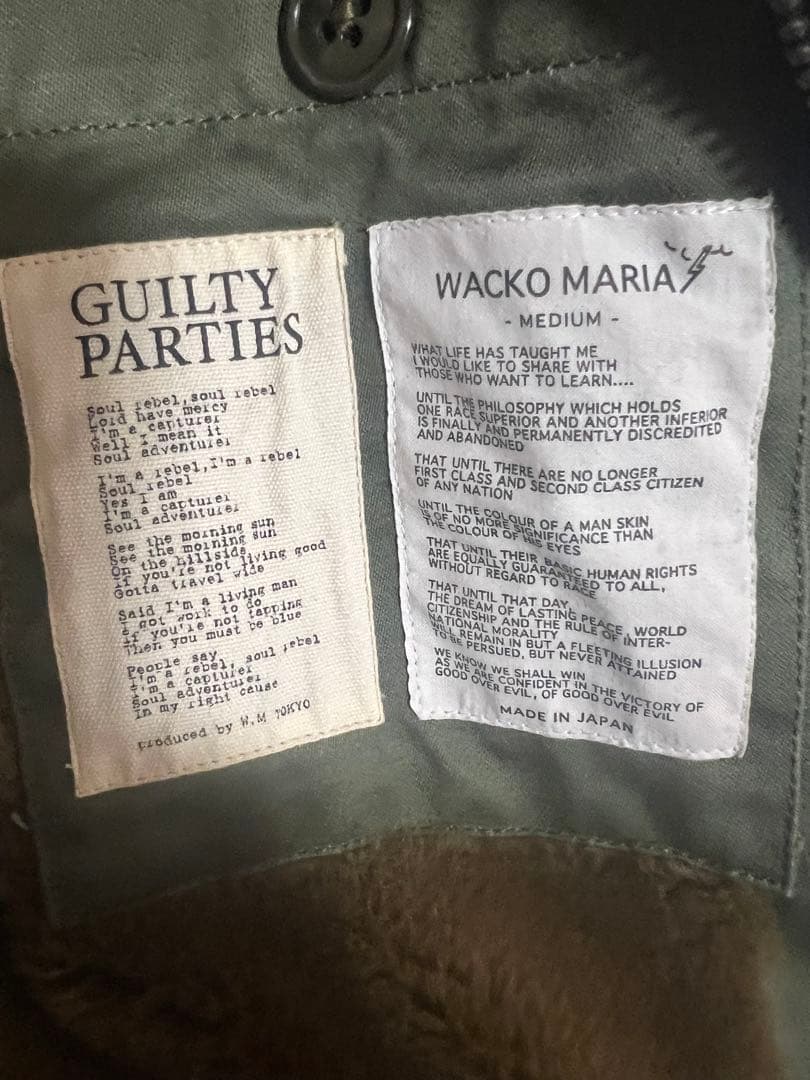 WACKO MARIA B-10フライトジャケット