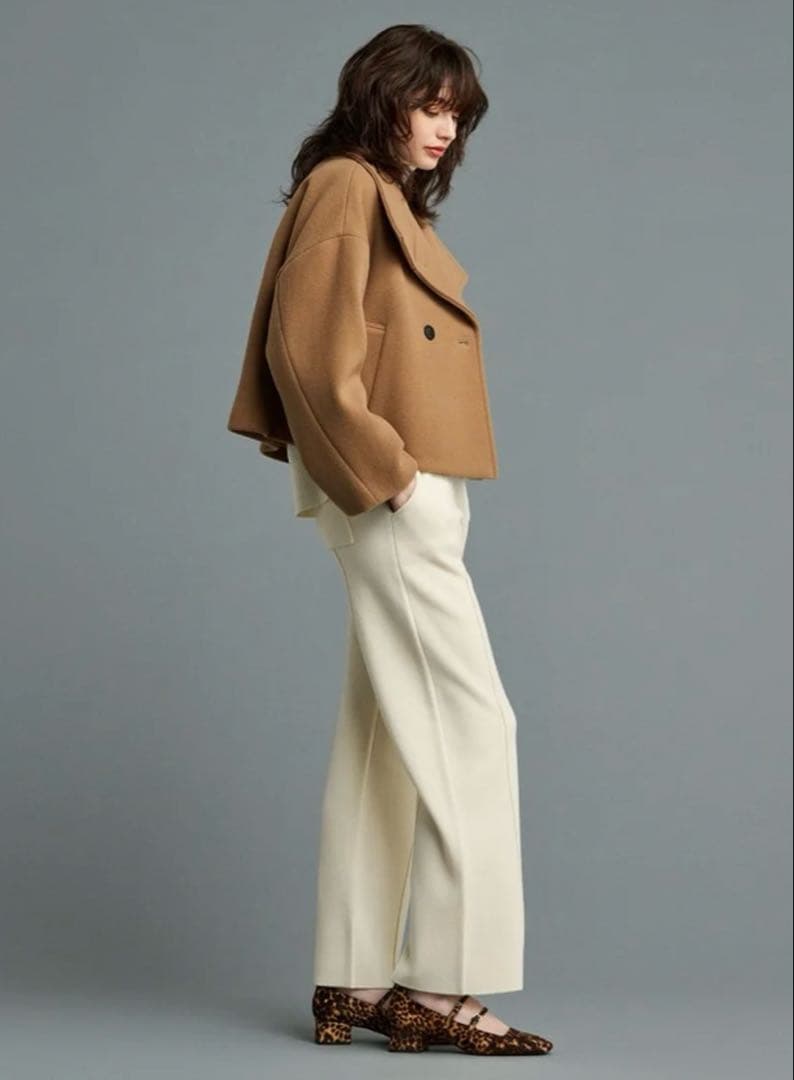 まめ！ピーコートuncrave STANDARD キャメル定価34980円