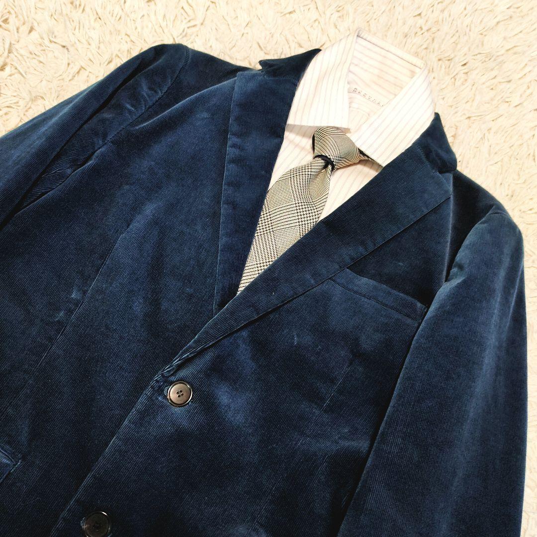 トゥモローランド セットアップ スーツ ネイビー コットン イタリア製生地 希少