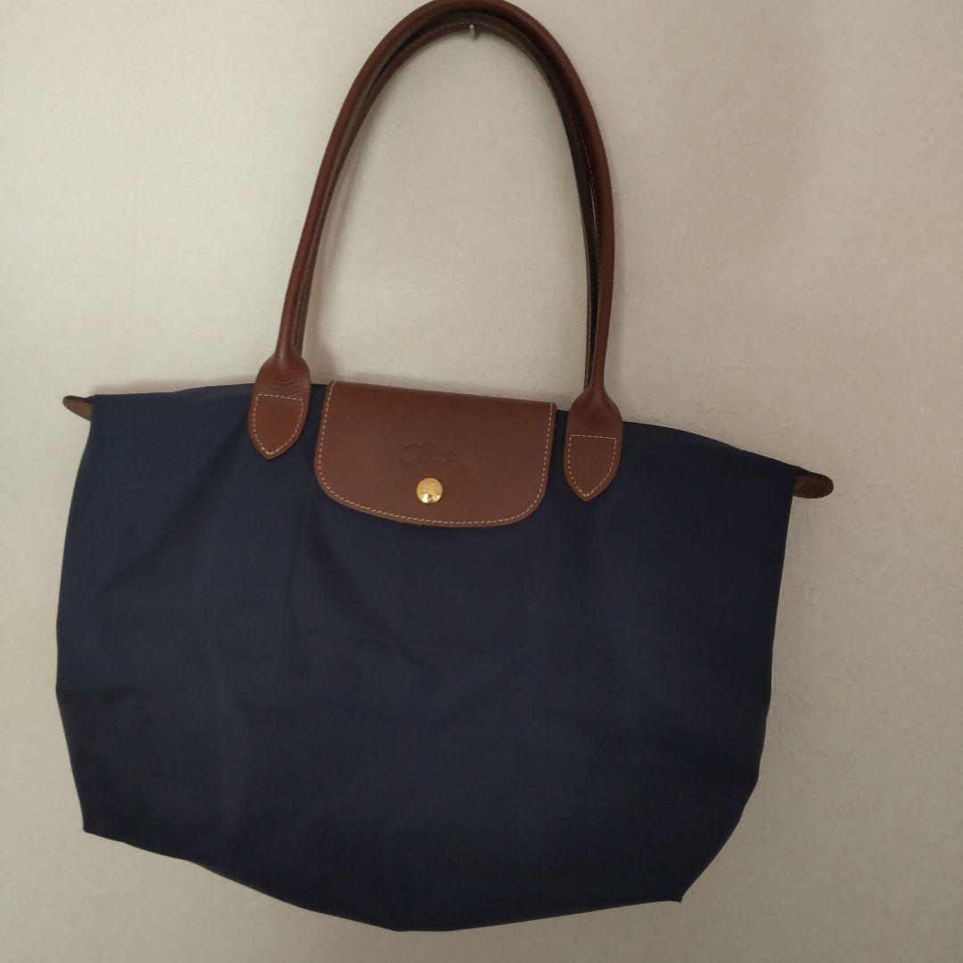 ロンシャンネイビー トートバッグ
