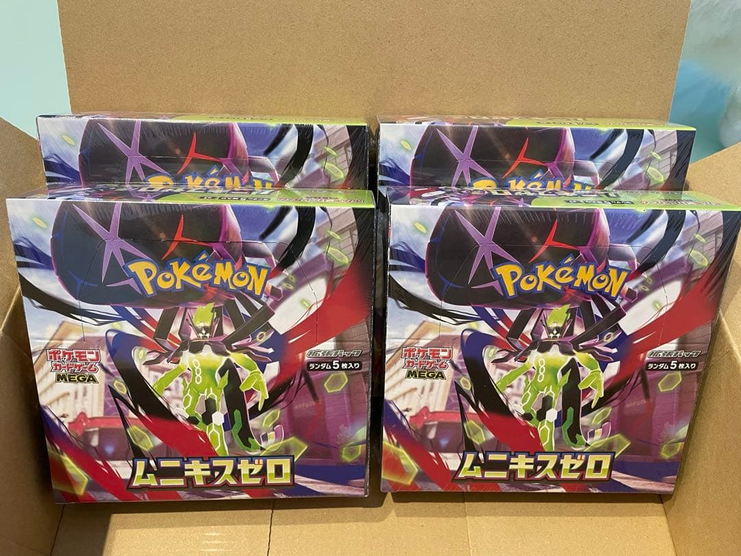 シュリンク付き／ポケモンカードゲーム ムキニスゼロ 4ボックス 新品未開封