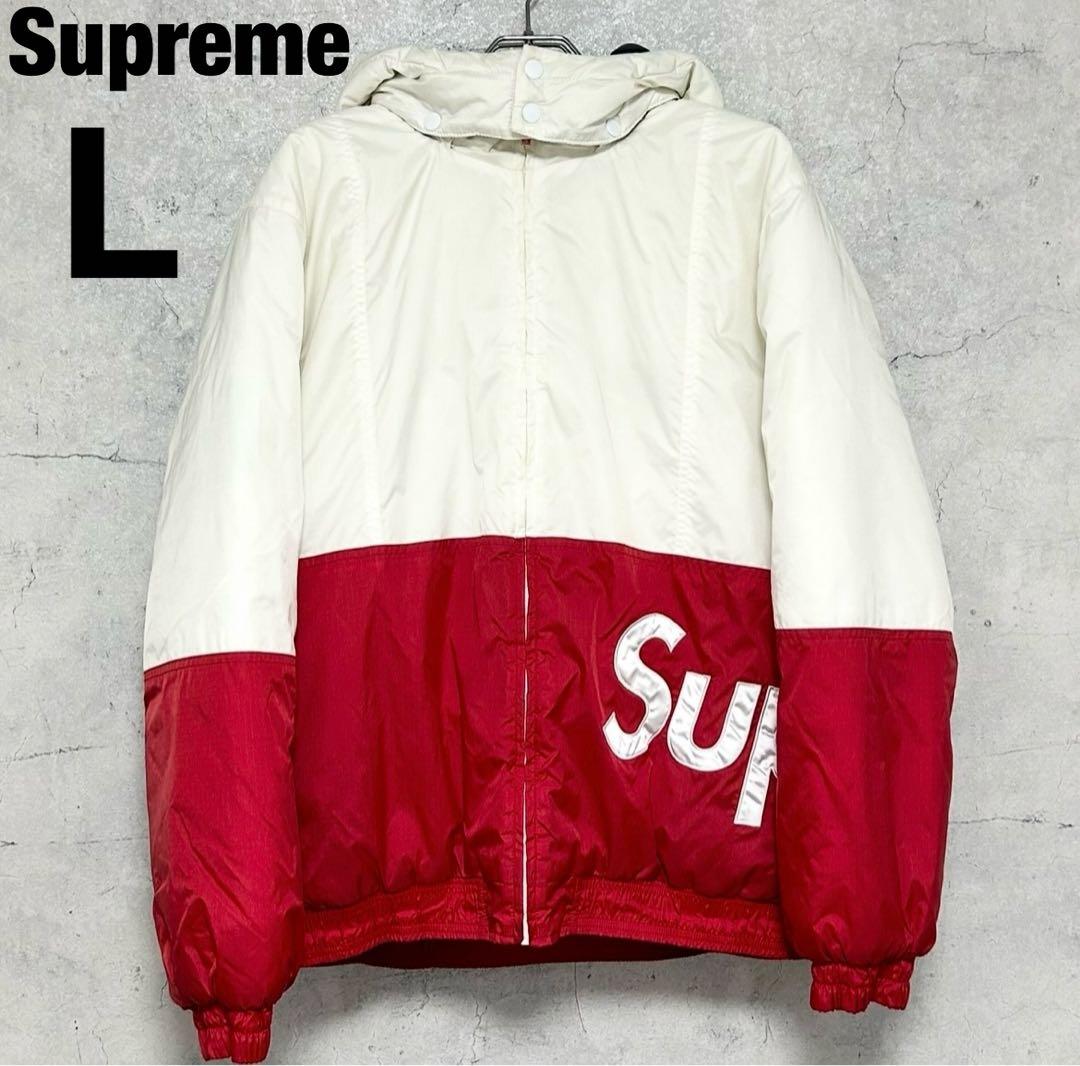 【人気】シュプリーム Sideline Side Logo Parka 赤 L