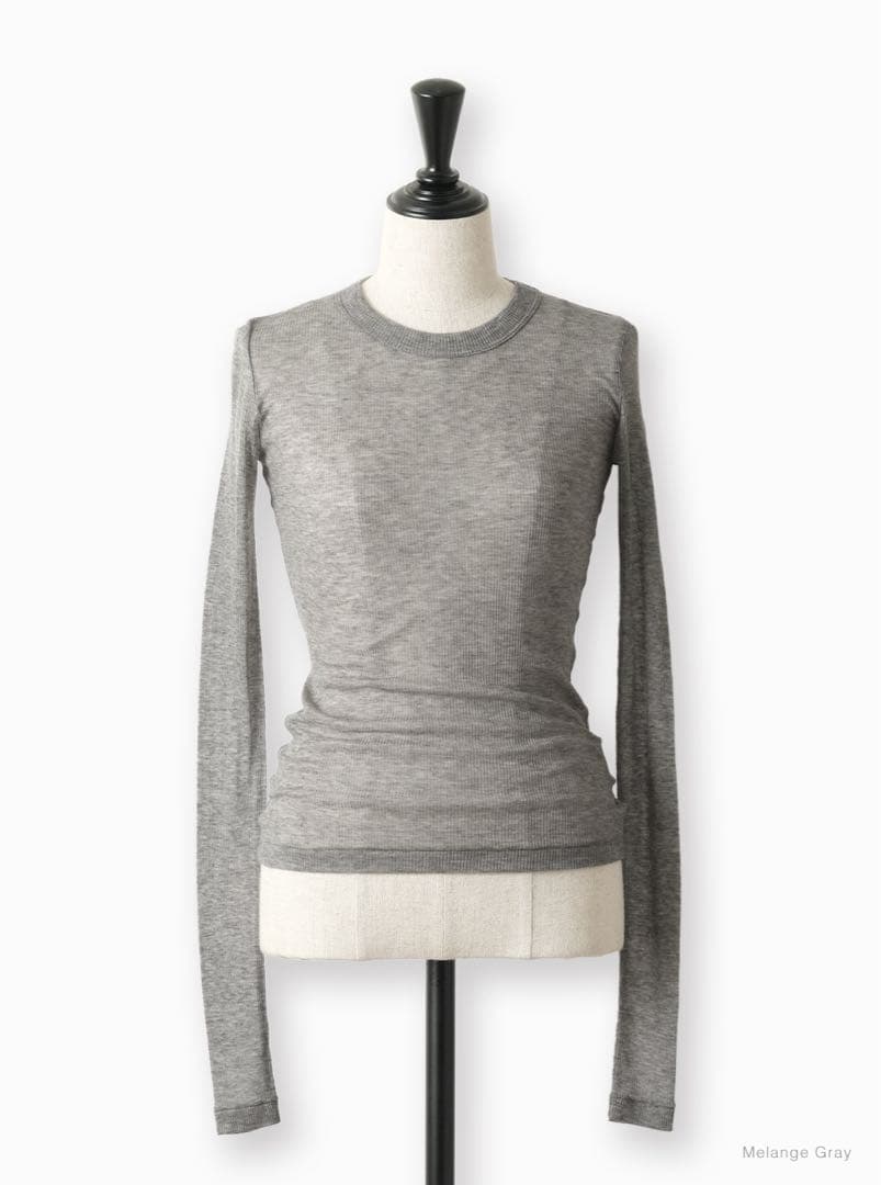 BATONER バトナー　MELTY RIB U NECK T-SHIRT