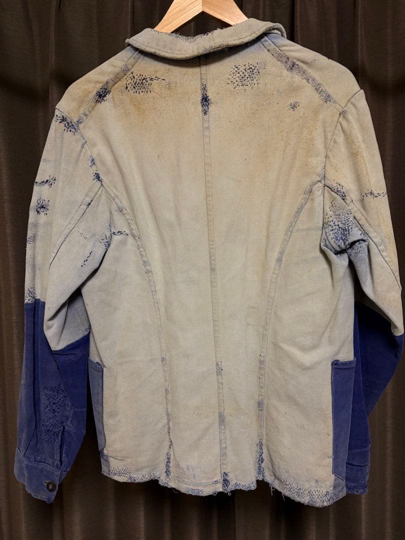 30s ダブルブレスト コットンツイル フランス ビンテージ