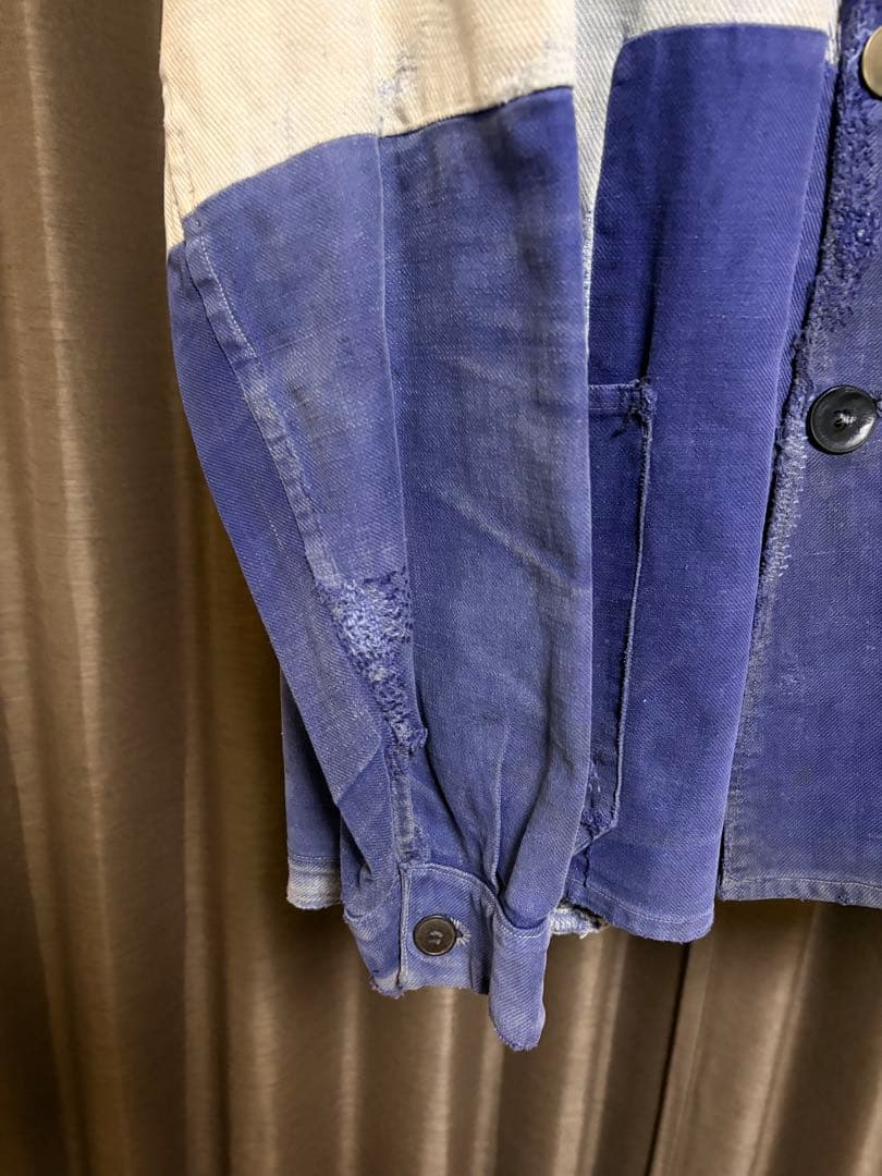 30s ダブルブレスト コットンツイル フランス ビンテージ