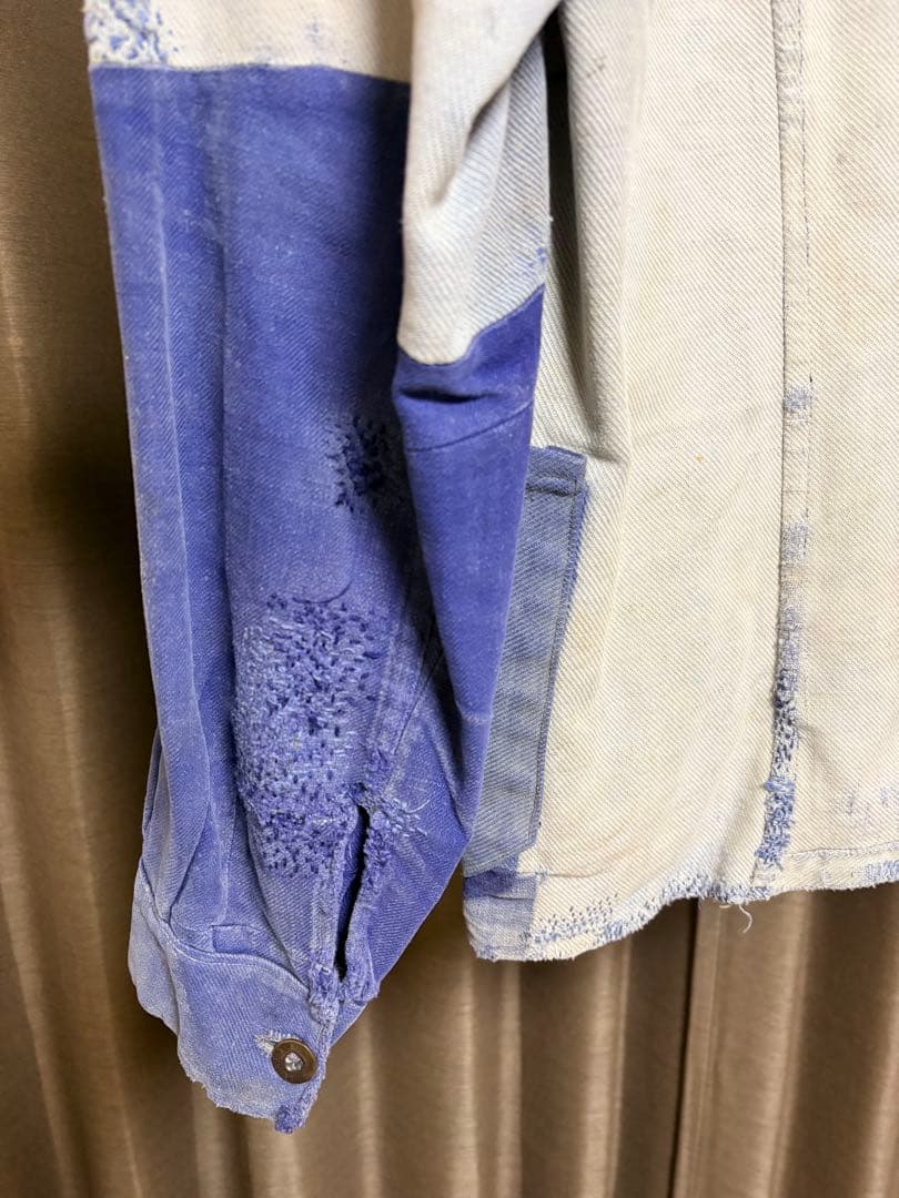 30s ダブルブレスト コットンツイル フランス ビンテージ