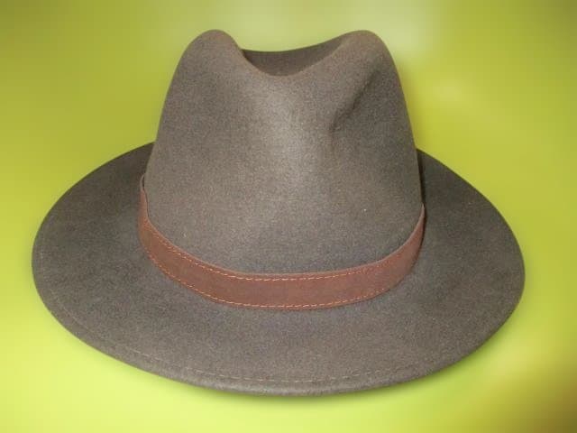 イタリー製　BORSALINO　ボルサリーノ　中折れ　フェルト　ハット　６０