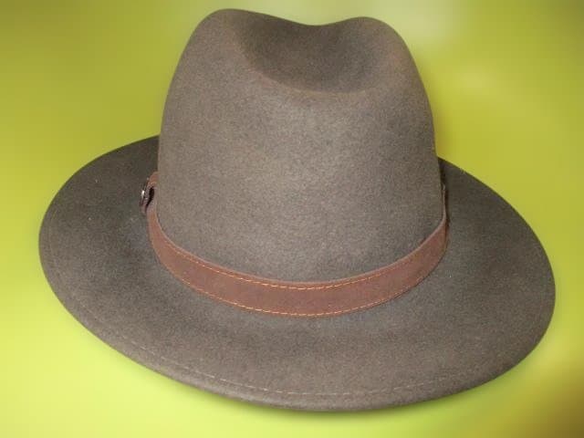 イタリー製　BORSALINO　ボルサリーノ　中折れ　フェルト　ハット　６０