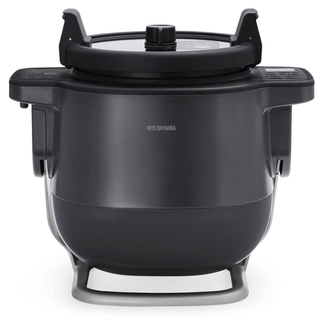 IRIS OHYAMA 自動調理器ダークグレー