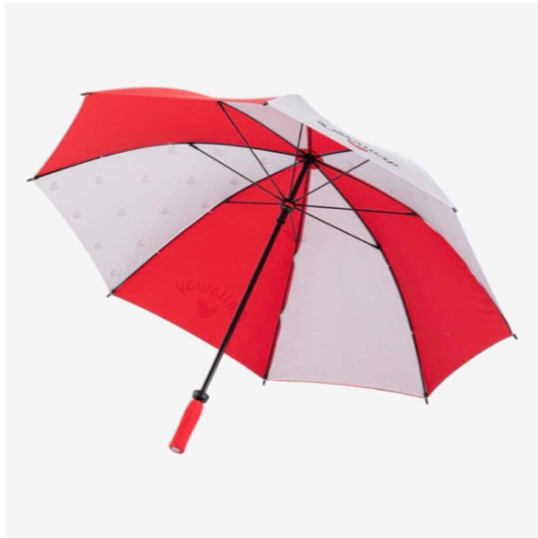 Callaway ゴルフ用傘 赤/白 ハート模様