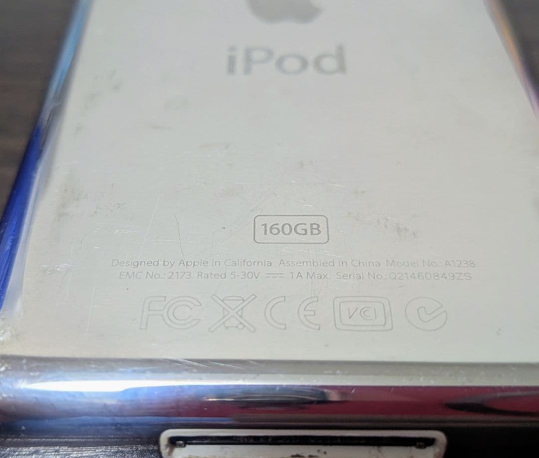 ジャンク★Apple iPod Classic 160GB シルバー第6世代