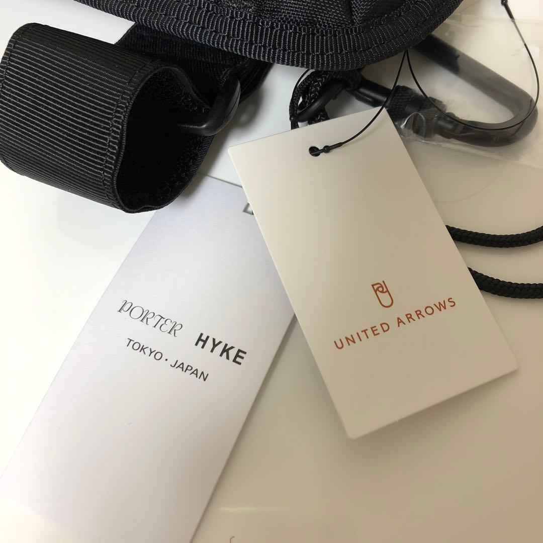 新品タグ付き PORTER×HYKE ポーター ハイク アームポーチ ブラック