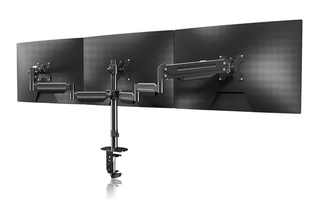 Pholiten 三画面モニターアームガス圧式17～32インチ対応(MD8003