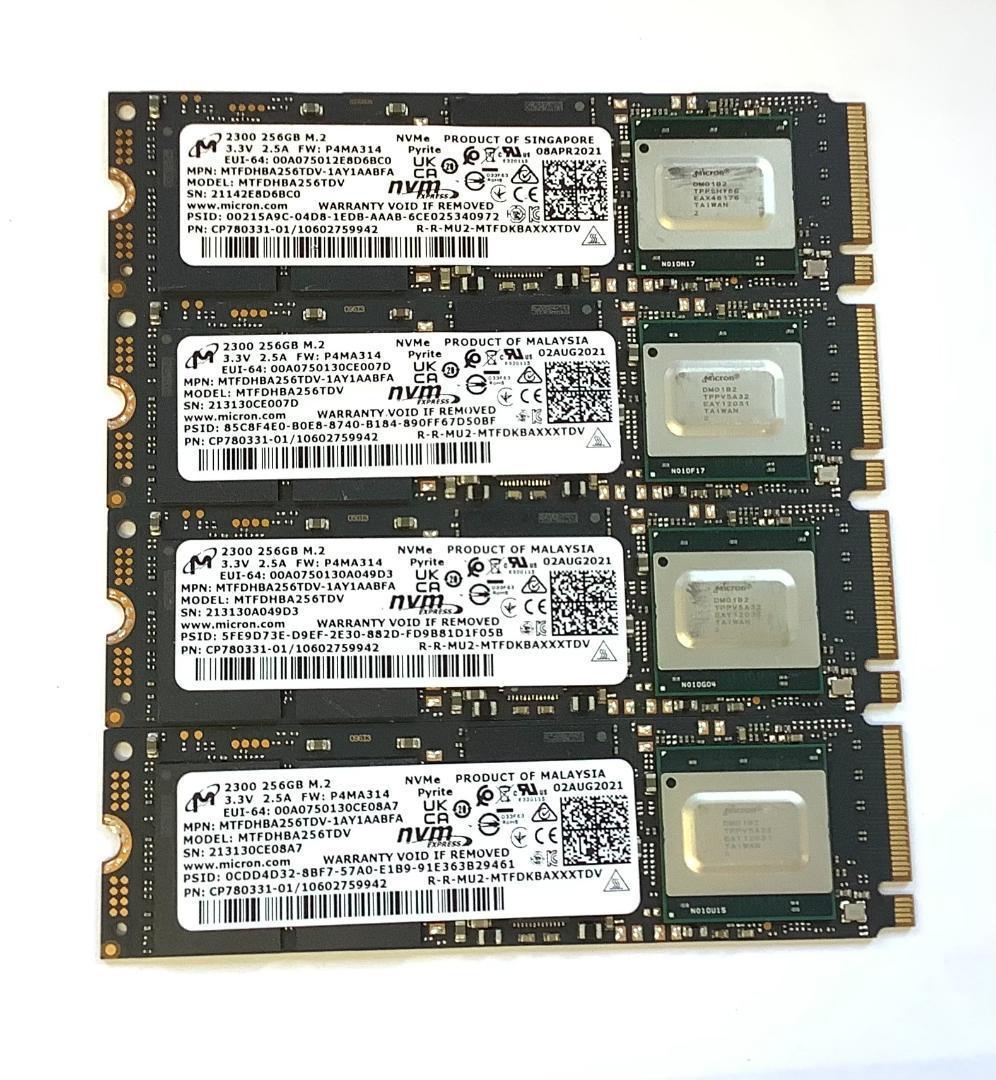 ③-W739-Micron NVMe 256GB SSD 4点