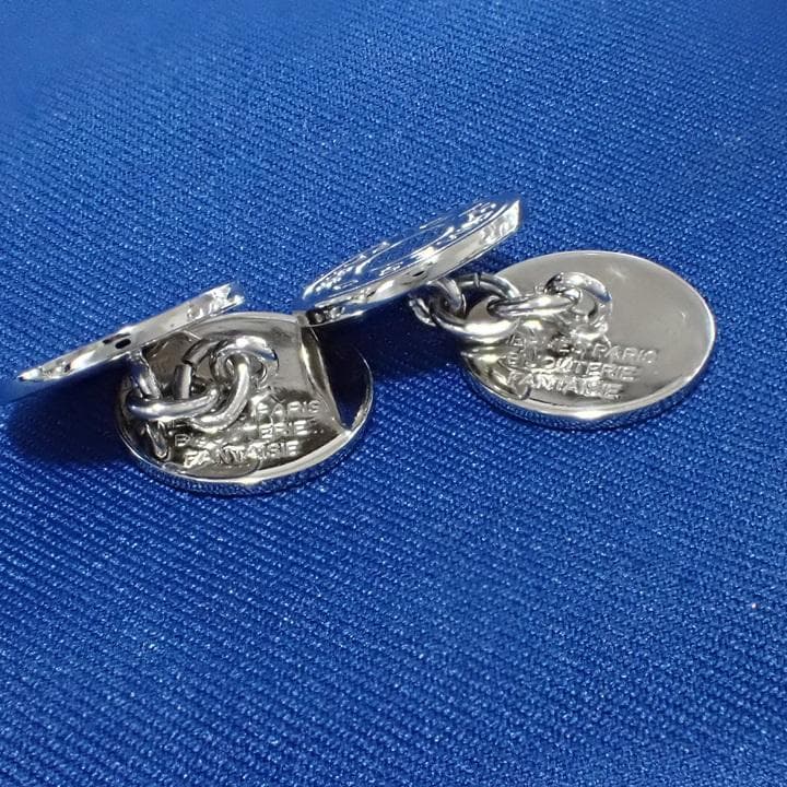 美品 HERMES エルメス セリエ カフスボタン シルバーカラー カフリンクス