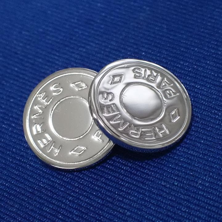 美品 HERMES エルメス セリエ カフスボタン シルバーカラー カフリンクス