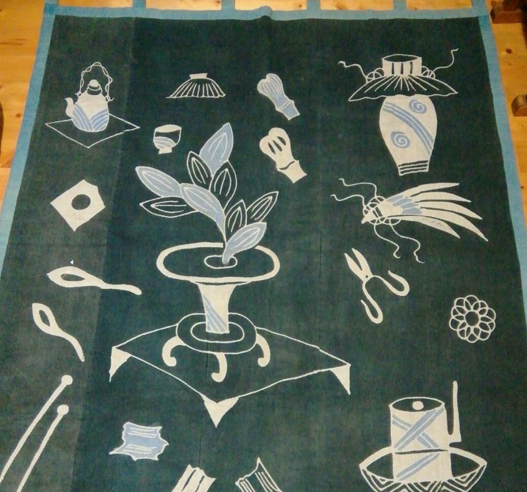 専用です。【ハンドメイド】古布　タペストリー★筒描き