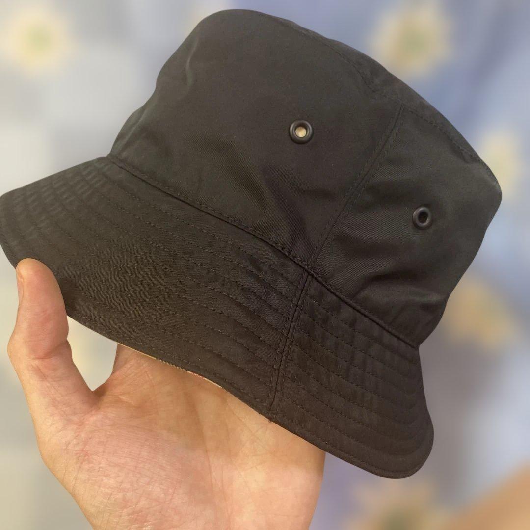 【美品】BURBERRY バケットハット XL リバーシブル　 ブラック