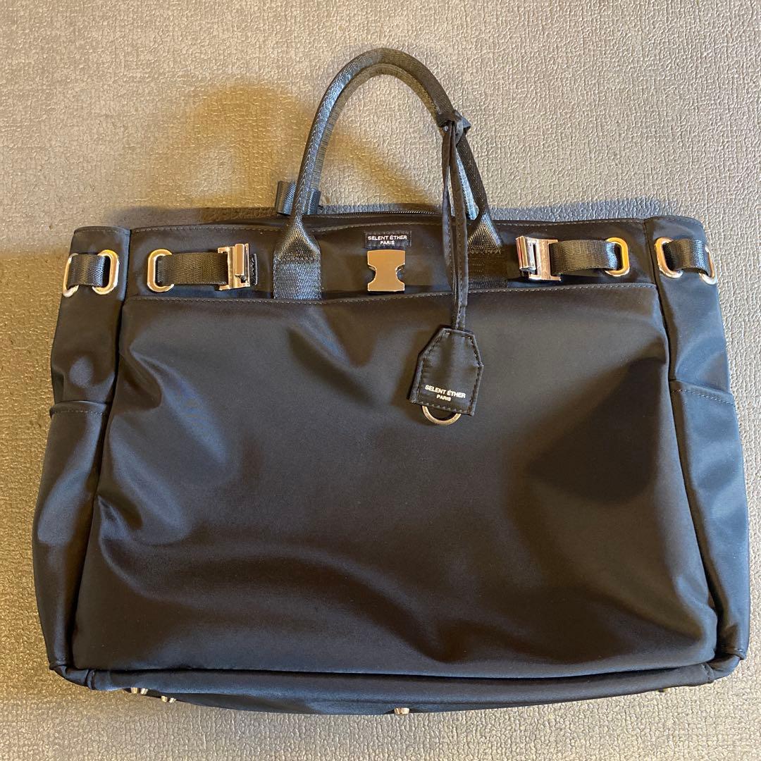 SELENT ÉTHER 黒 ビジネスバッグ3way36シルバー