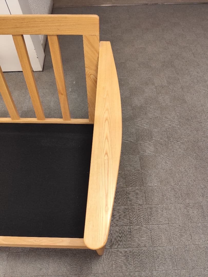 【関東圏限定】北欧風3人掛けソファ 天然木フレーム モダン