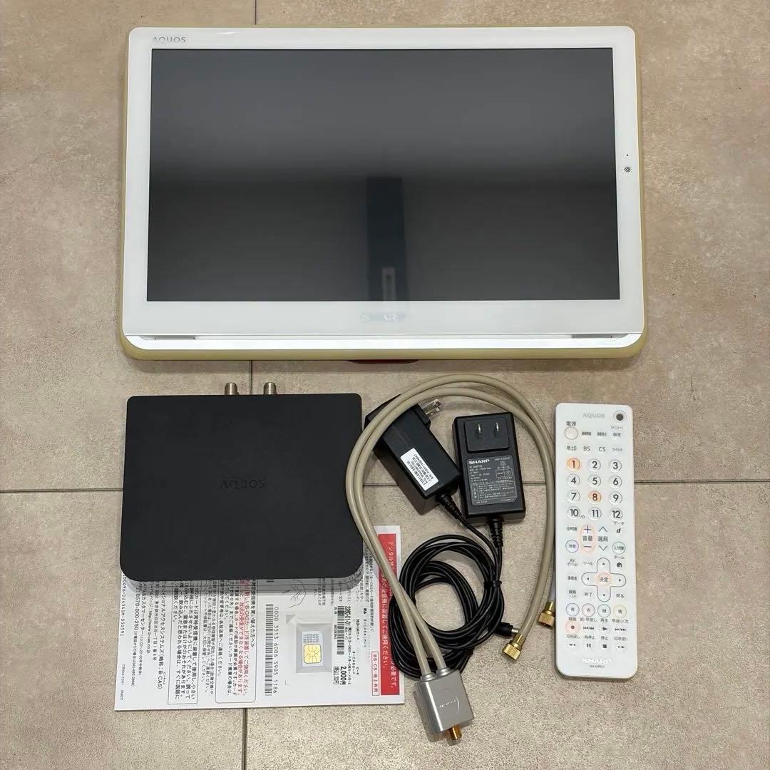 シャープ 16V型 ポータブル液晶テレビ 2T-C16AP 2020年製