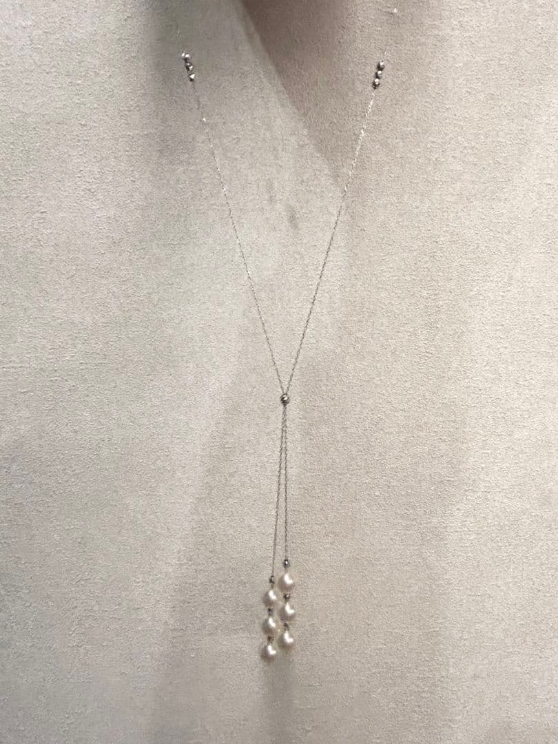 K18WG アコヤ真珠　ネックレス　アクセサリー　パール　天然