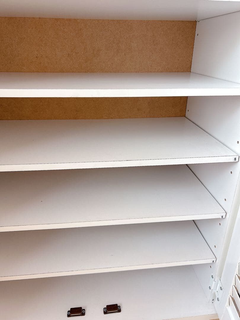 ホワイト　大理石　靴箱　シューズラック　ルーバー扉