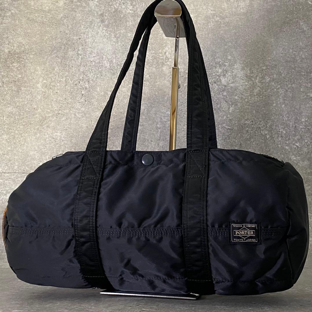 PORTER TANKER ボストン ブラック ダッフルバッグ