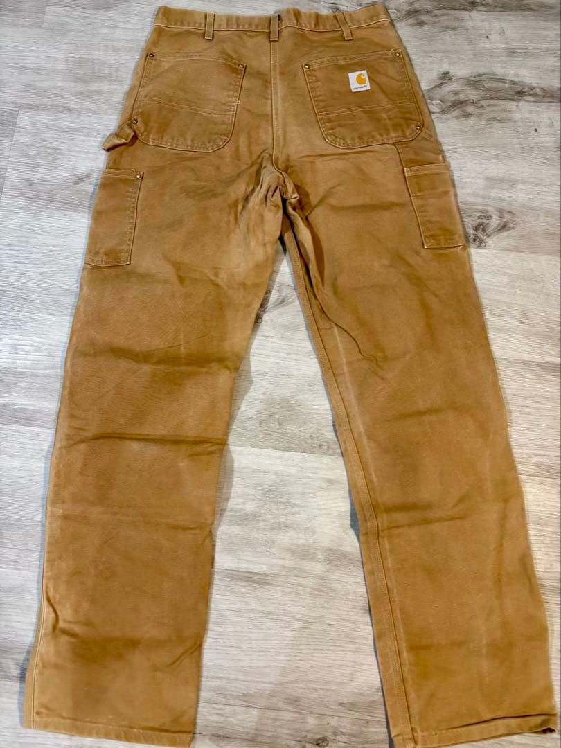 369 Carhartt B01 ダブルニー USA製 キャメル フェード
