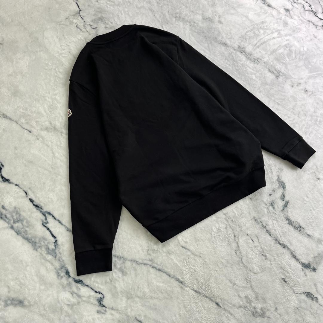 【鑑定済み・最高級の逸品】モンクレール☆ビッグ刺繍ロゴ入りスウェット/2978.