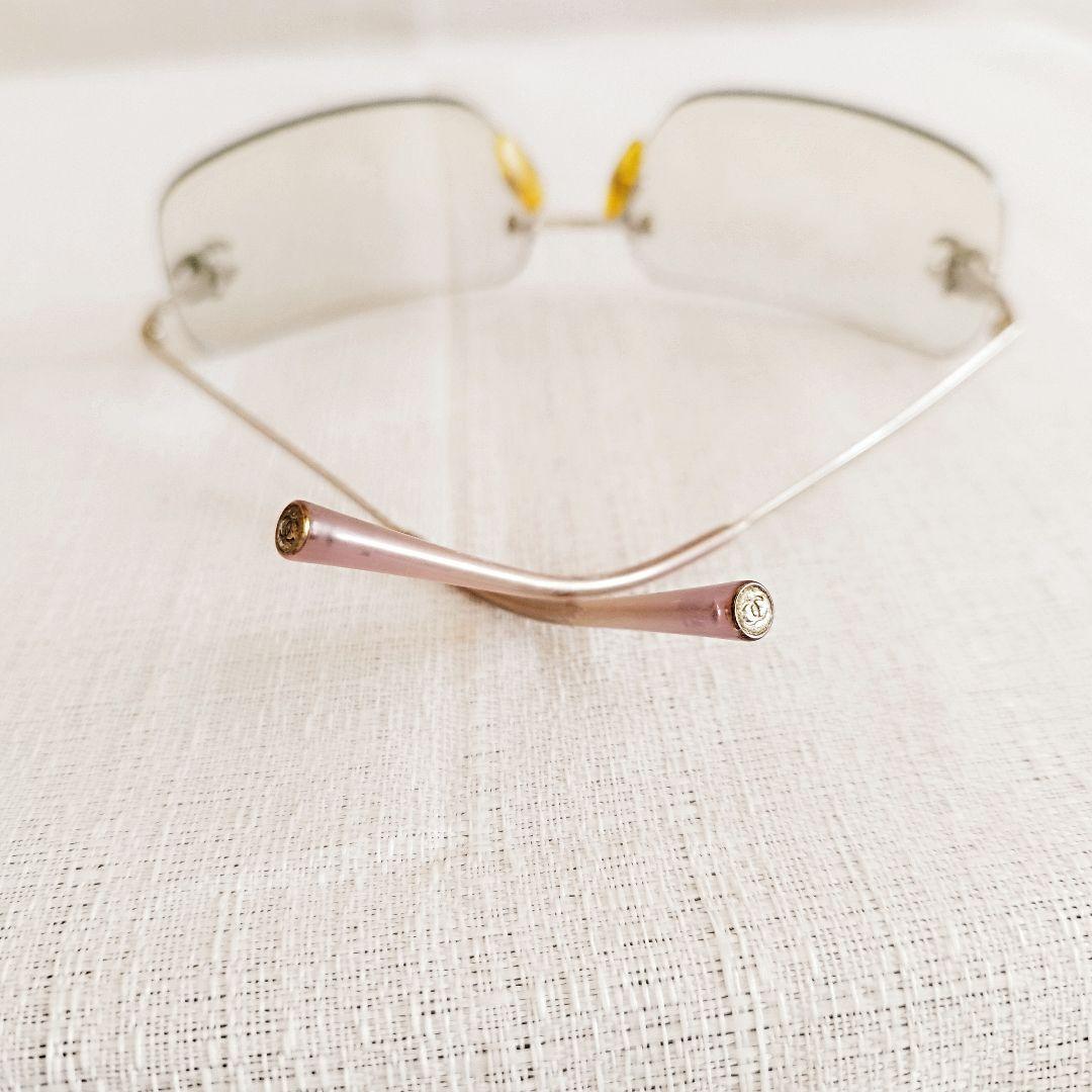 シャネル　サングラス　4017-D　ツーポイント　リムレス　ココマーク　ビジュー