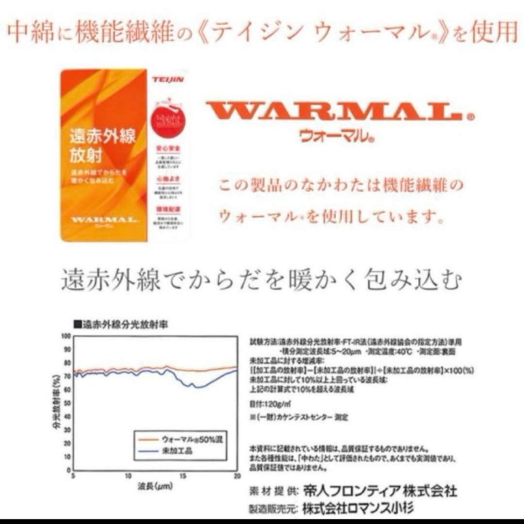 ロマンス小杉高級敷パッド セミダブル テイジン ウォーマル 蓄熱保温中綿使用