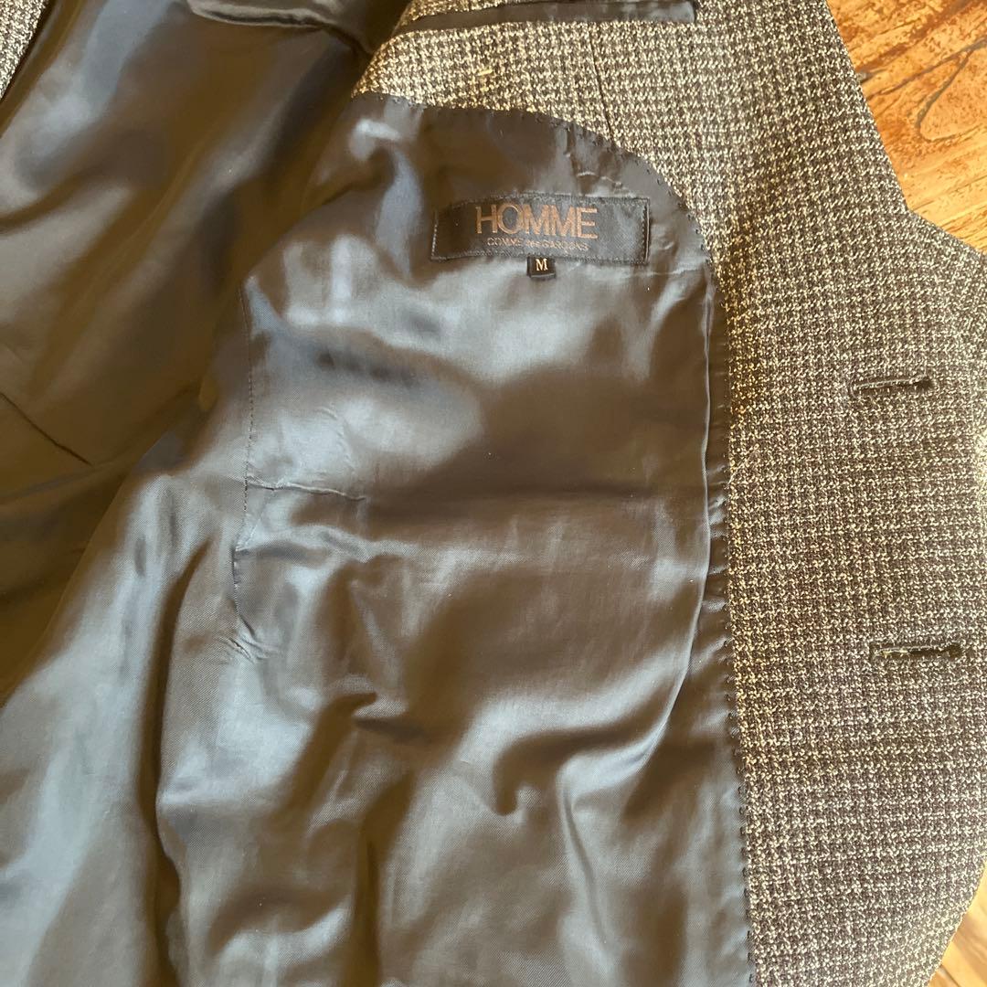 即*能様 COMME des GARCONS 美品 デカオム８０sウールジャケッ