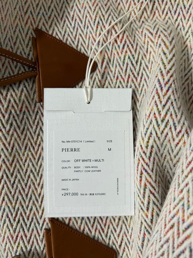 【新品未使用】 NICENESS PIERRE / ナイスネス ピエール M