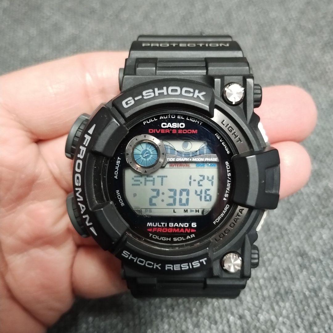 CASIO　G-SHOCK　フロッグマン　ブラック　カシオ　電池交換＆点検済み