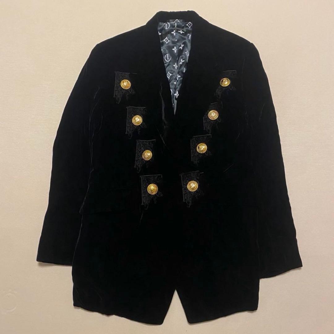 taujan1974 MATTINO ベルベット ダブル 金ボタン