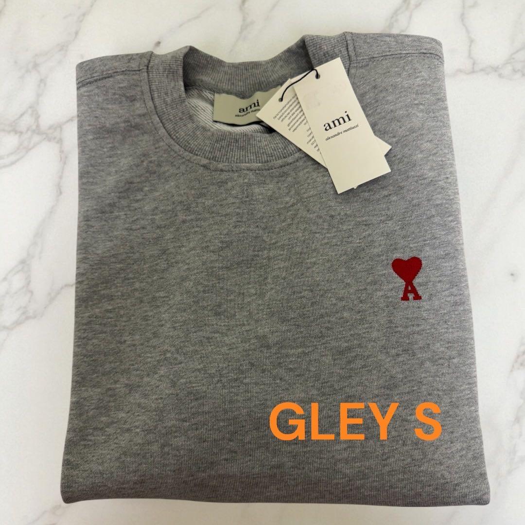 アミパリス スウェット トレーナー グレーユニセックスSサイズ