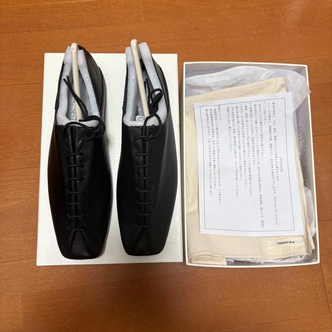 TODAYFUL Laceup Leather Shoes 37 新品未使用