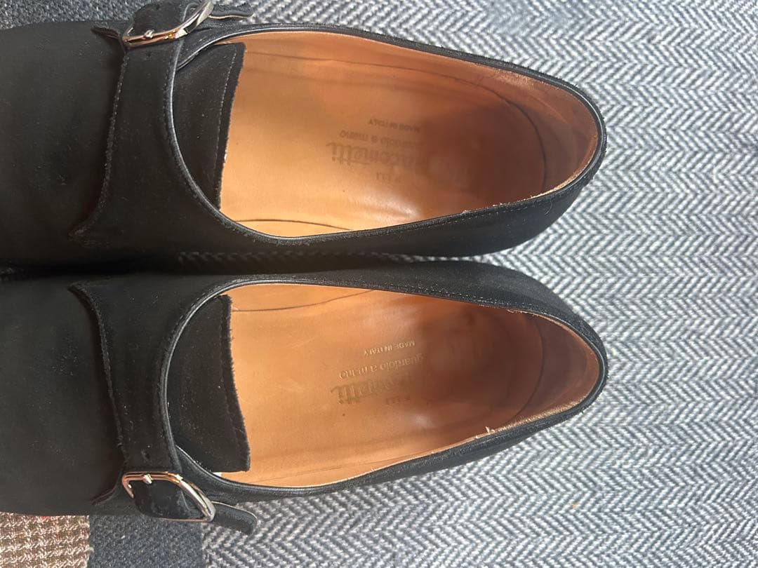 美品　フラテッリジャコメッティ　シングルモンクストラップ 大島拓身　シルバー