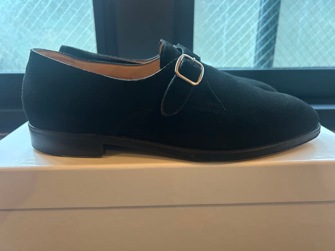 美品　フラテッリジャコメッティ　シングルモンクストラップ 大島拓身　シルバー