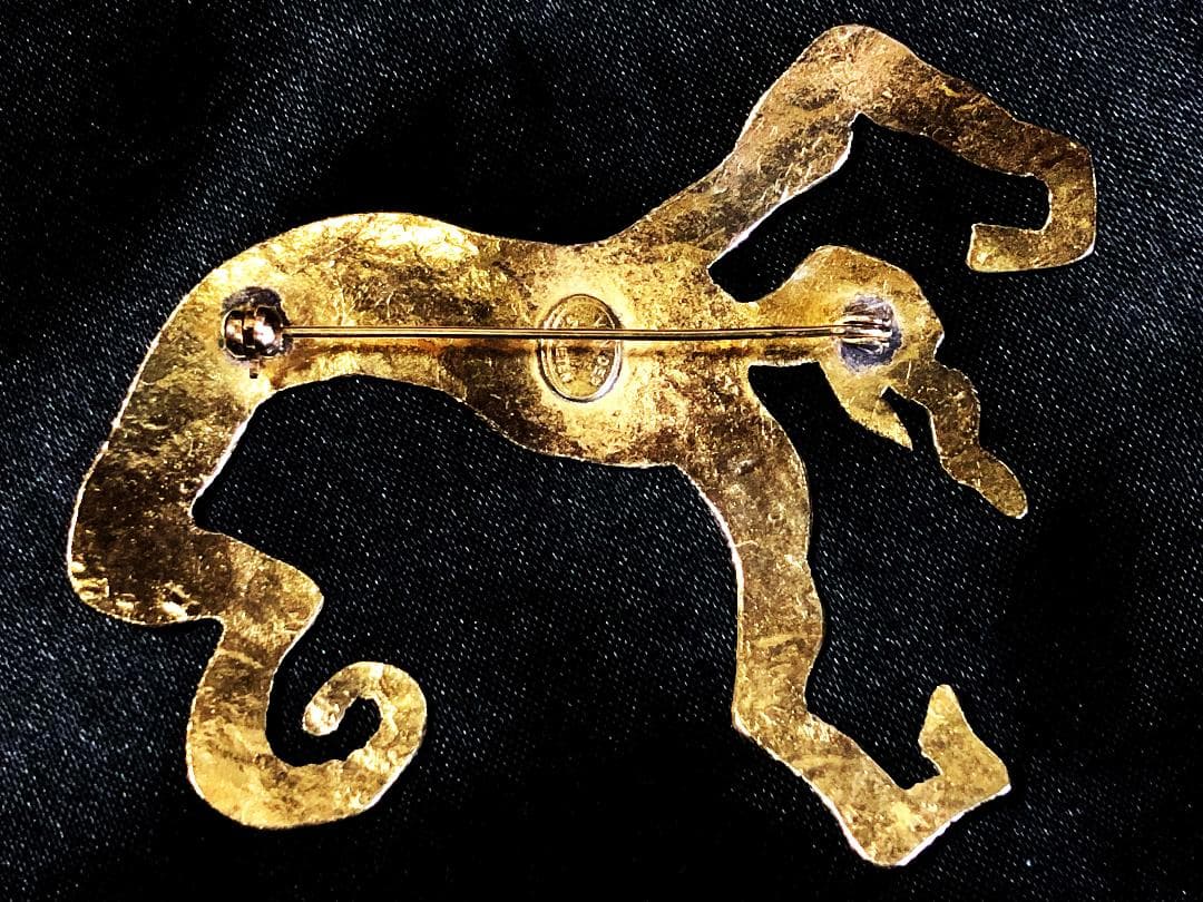 【 HERVÉ VAN DER STRAETEN 純金ブローチ 】　ヴィンテージ