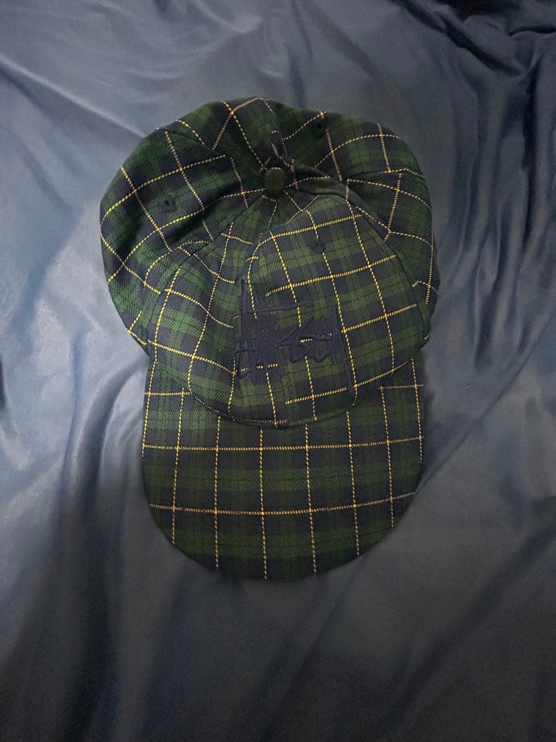 OLD STUSSY チェック　キャップ　オールドステューシー