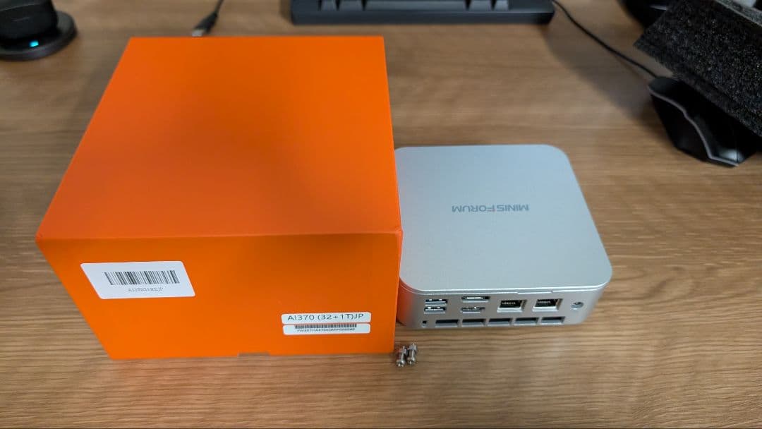 ミニPC MINISFORUM AI370 RyzenAI9 HX370 32GB 1TB
