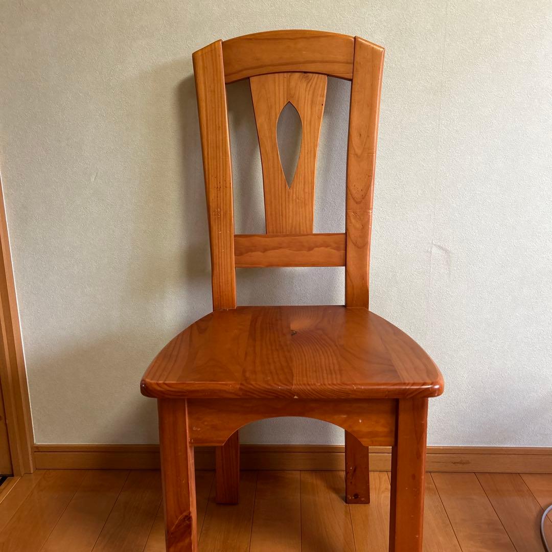 バナナスムージー　木製チェア