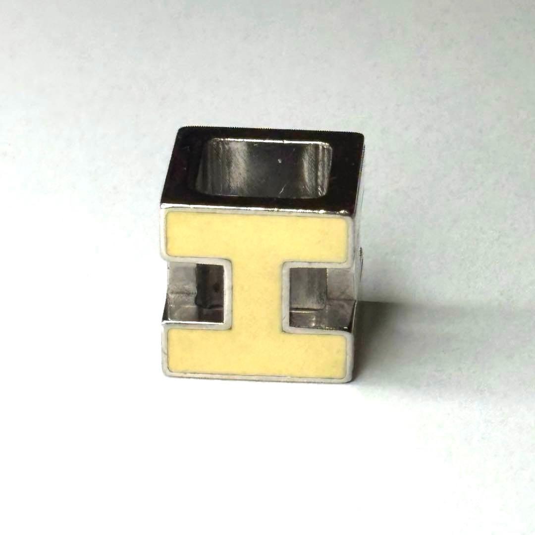 HERMES カージュドアッシュ Hキューブ ロゴ ヘッド トップのみ シルバー
