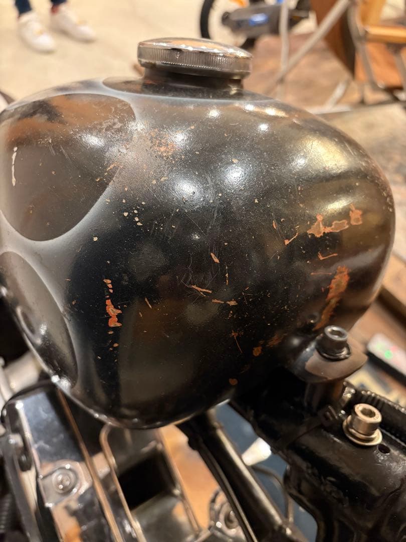 ハーレー ピーナッツタンク EVO ショベル チョッパー エイジング