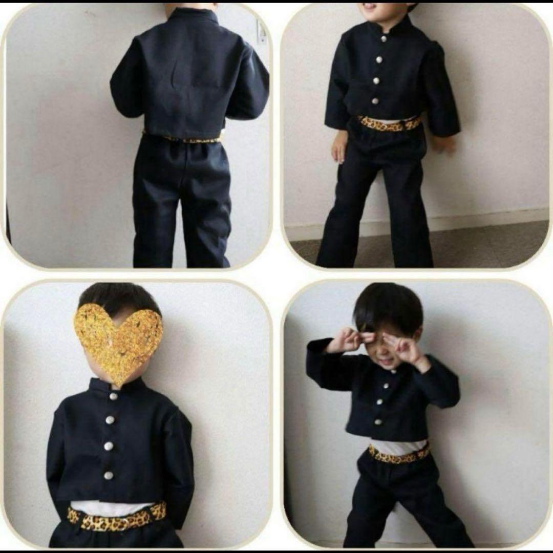 150.短ラン、ボンタン、裏地赤、赤ベルト