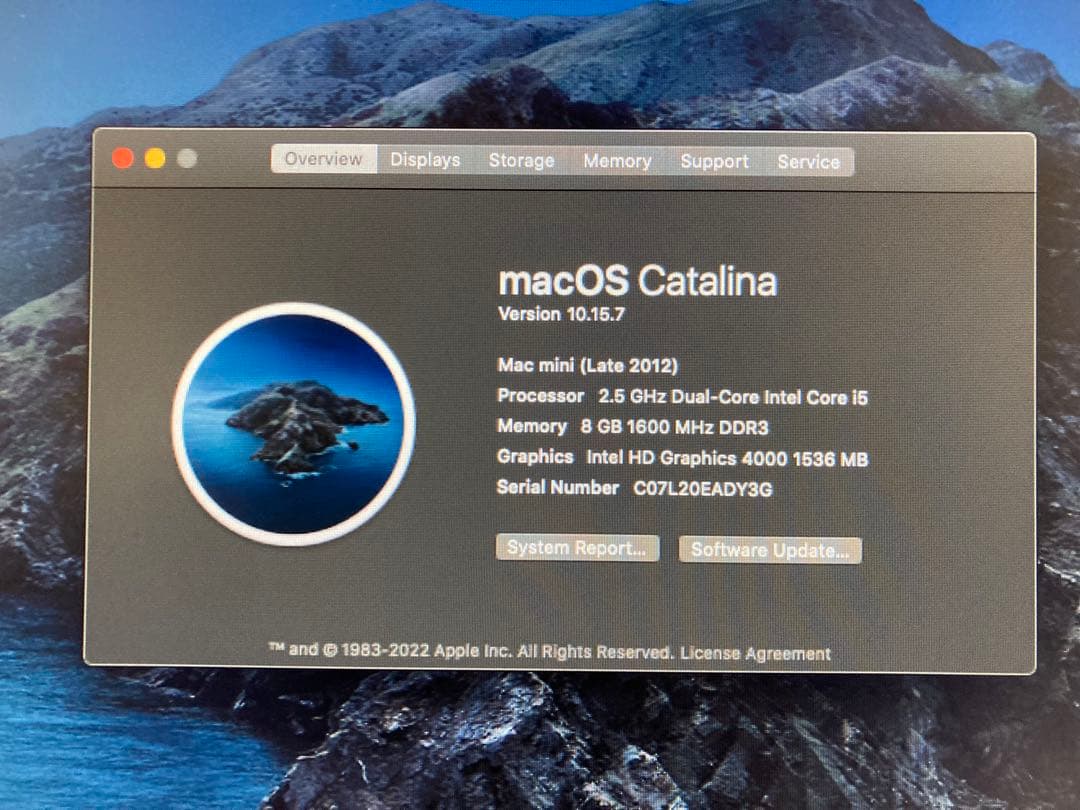 Macデスクトップ Mac mini Late 2012 i5/8GB/1.12TB Fusion