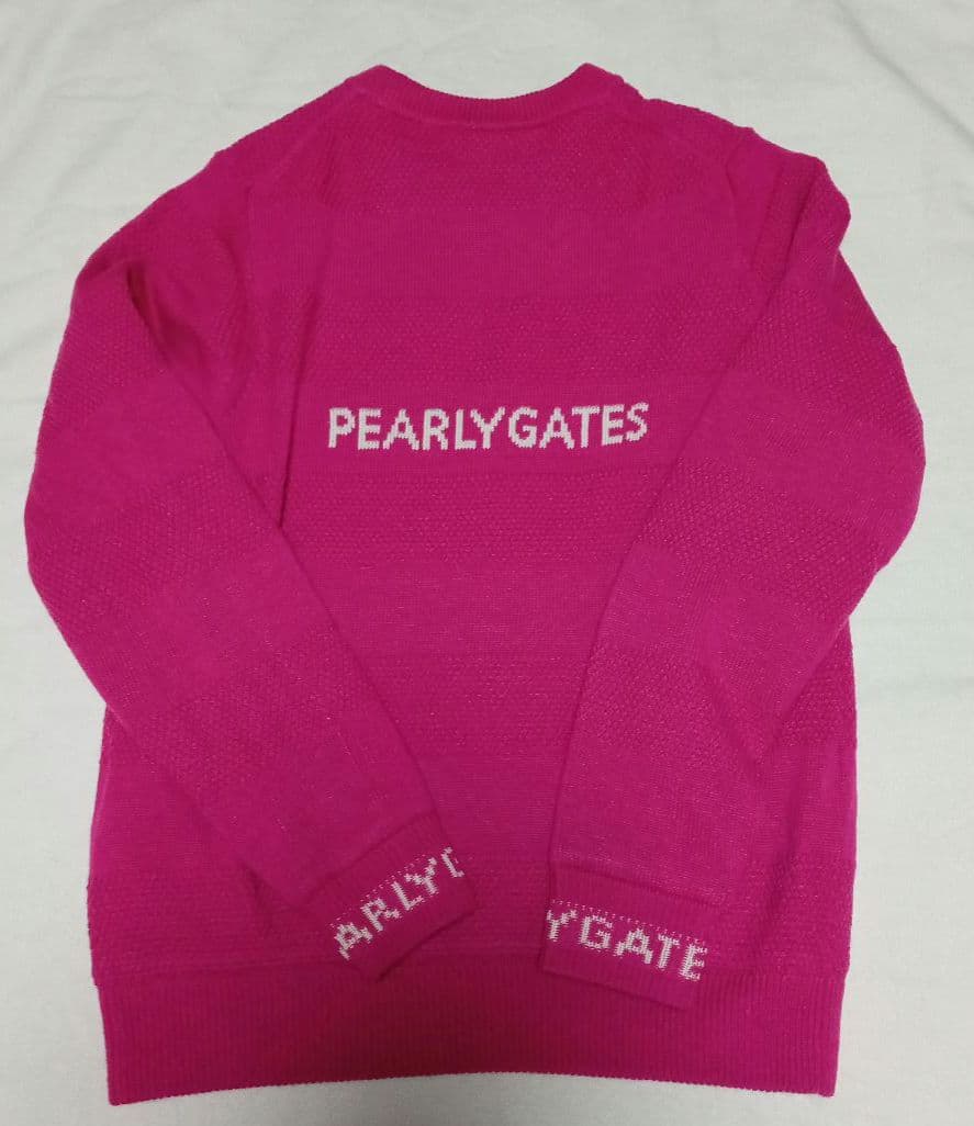 PEARLY GATES ピンク ニット ブルゾン サイズ1