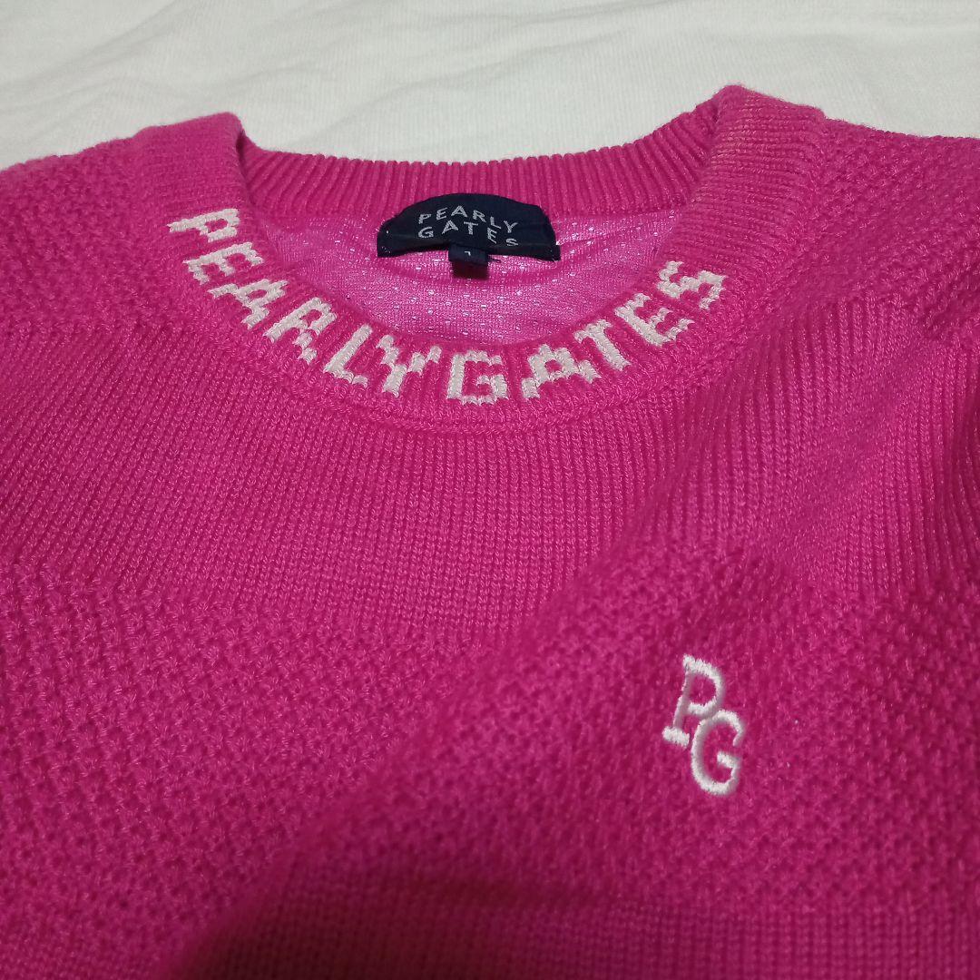 PEARLY GATES ピンク ニット ブルゾン サイズ1